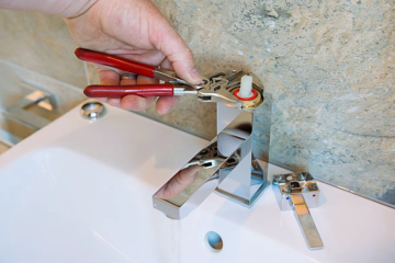 removing bathroom sink faucets without handle.