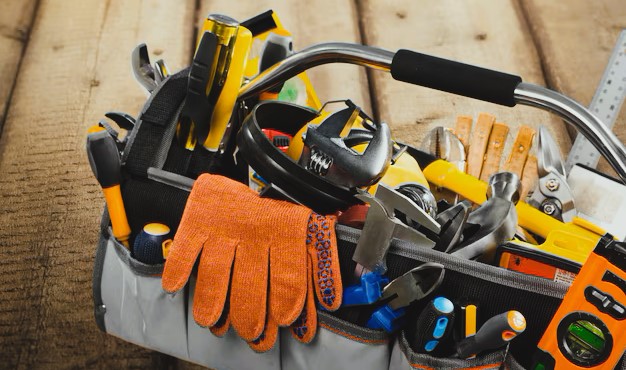 The image show a plumber kit which is used to repair a peeling bathtub.